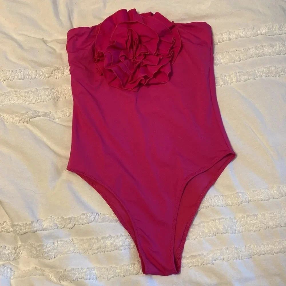 Zara NWT Maxi Flower Swimsuit